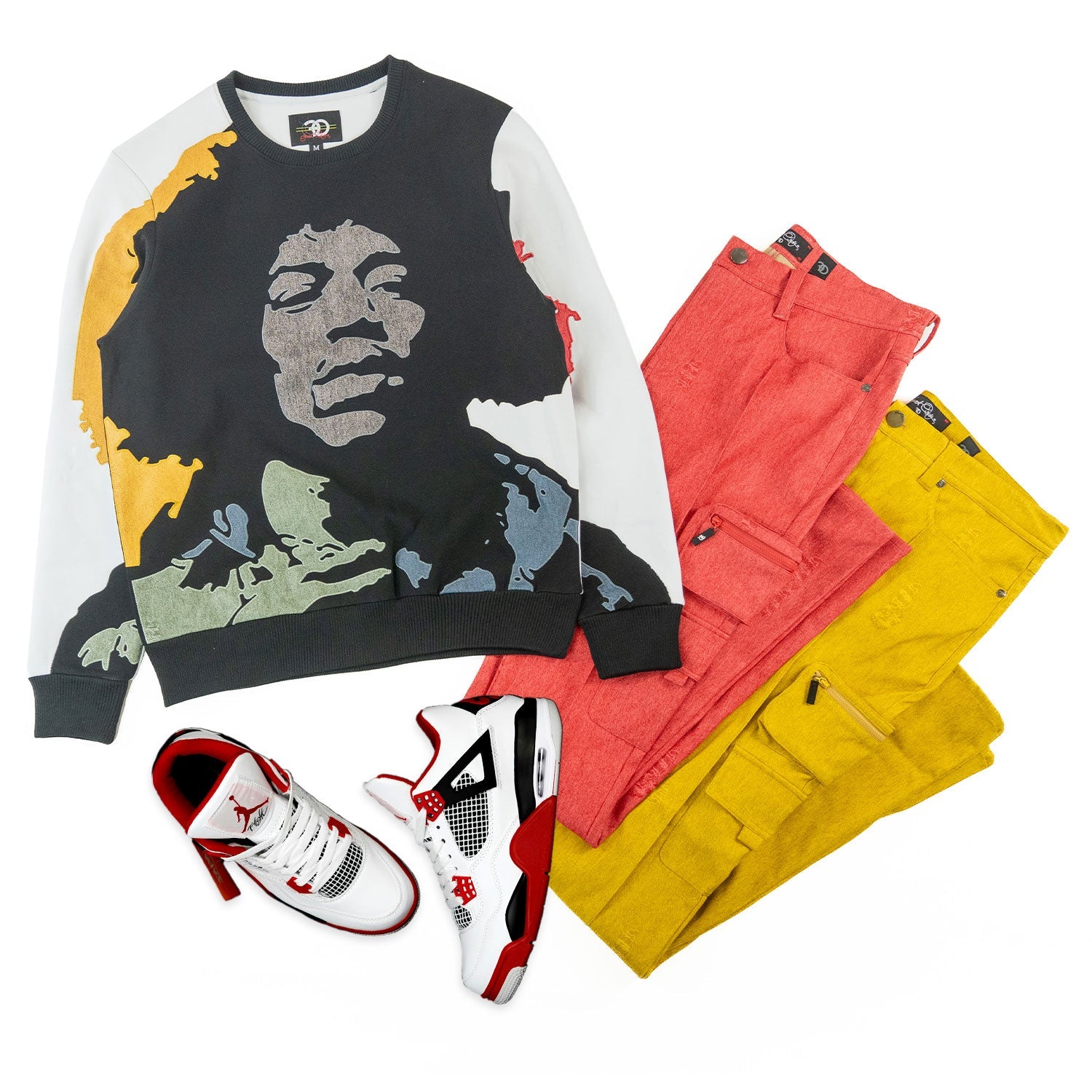 TEEK - F4789 Hendrix 2024 Crewneck Sweatshirt - White TOPS TEEK MJ