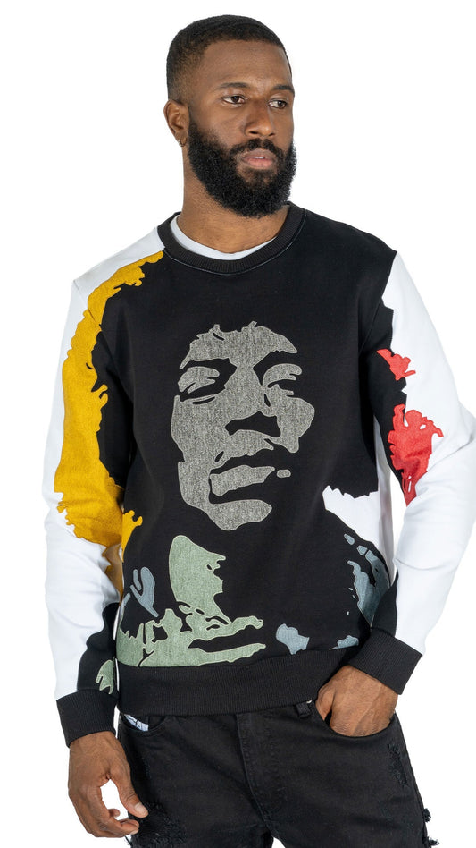 TEEK - F4789 Hendrix 2024 Crewneck Sweatshirt - White TOPS TEEK MJ
