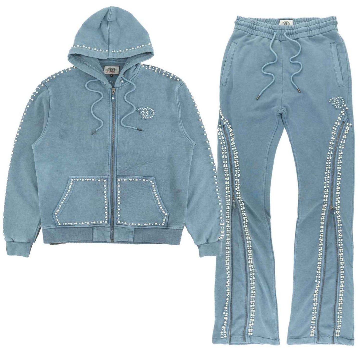 TEEK - Set | F5245 Blind Faith Hoodie Set - Blue SET TEEK MJ S BLUE