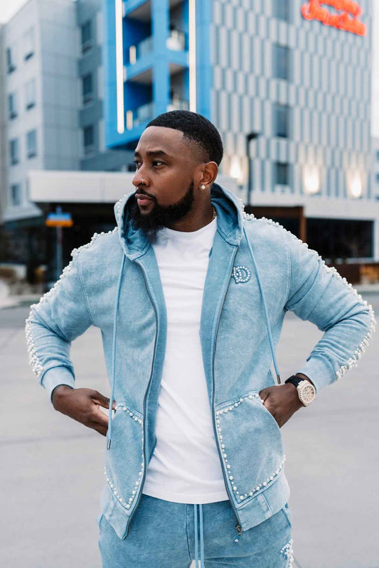 TEEK - Set | F5245 Blind Faith Hoodie Set - Blue SET TEEK MJ