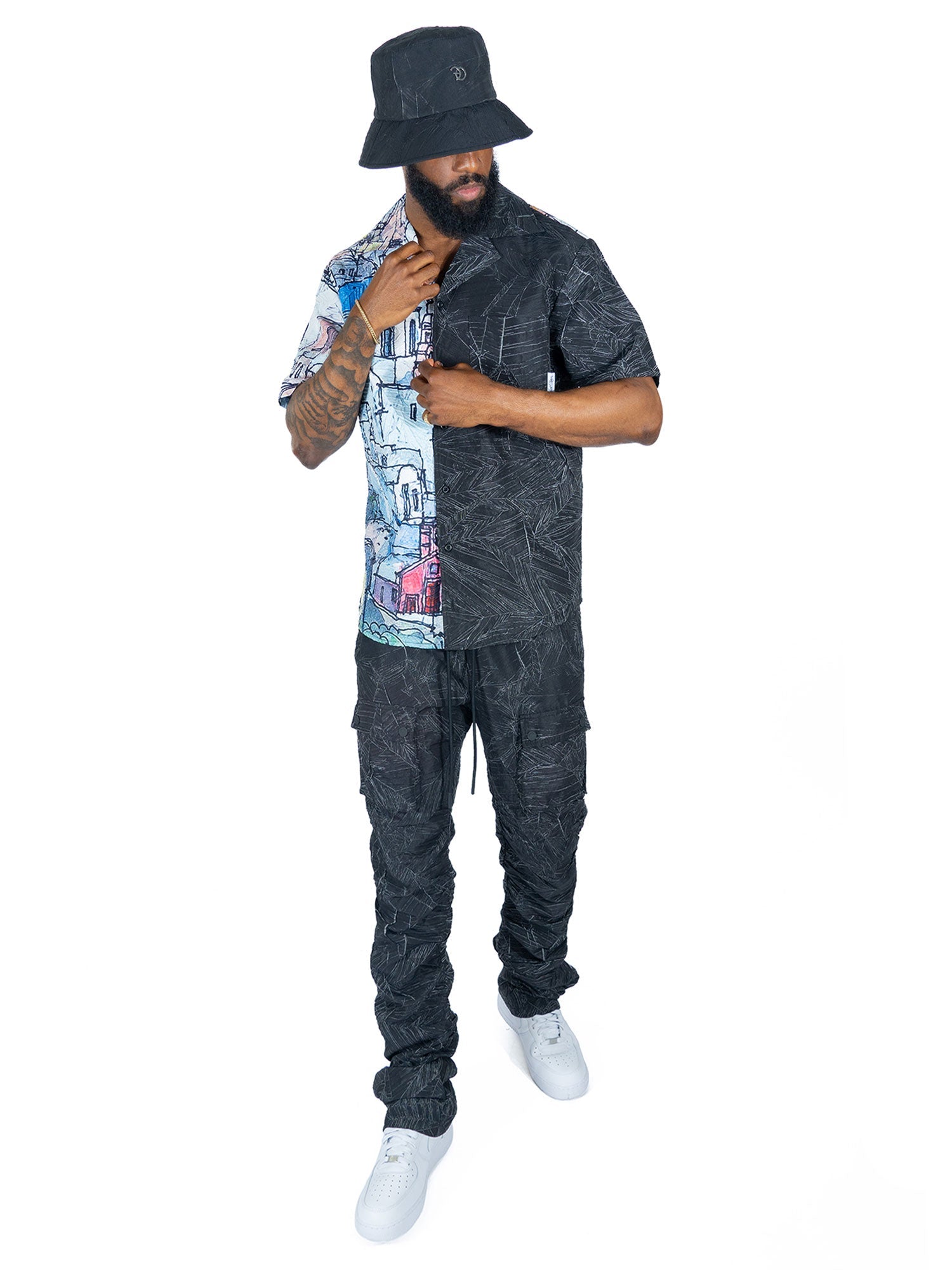 TEEK - F564 Monico Shirt - Black TOPS TEEK MJ