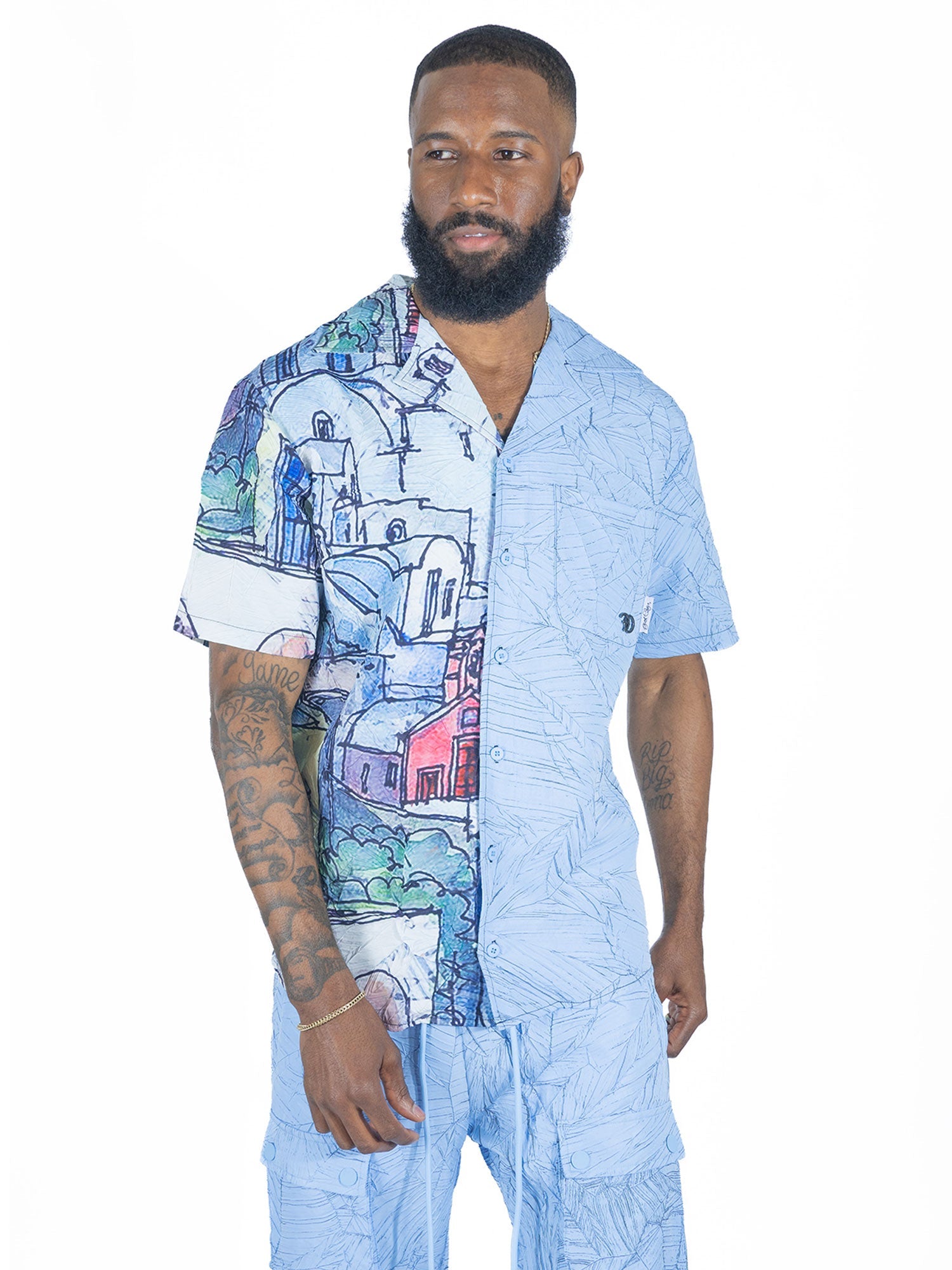 TEEK - F564 Monico Shirt - Blue TOPS TEEK MJ