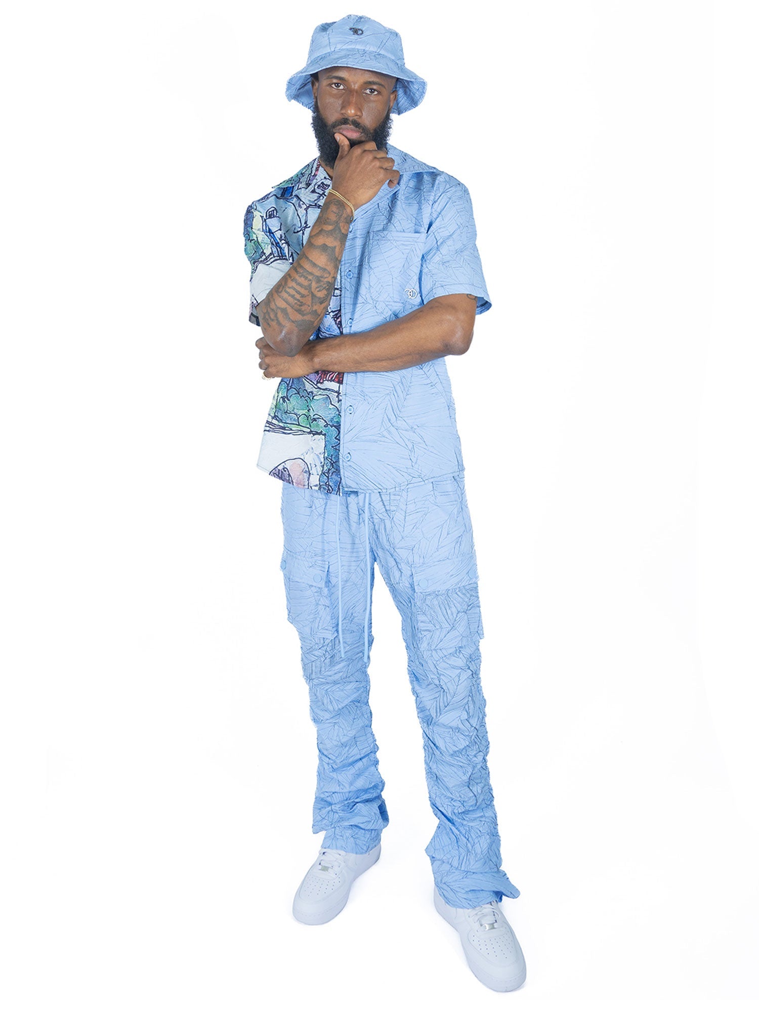 TEEK - F564 Monico Shirt - Blue TOPS TEEK MJ