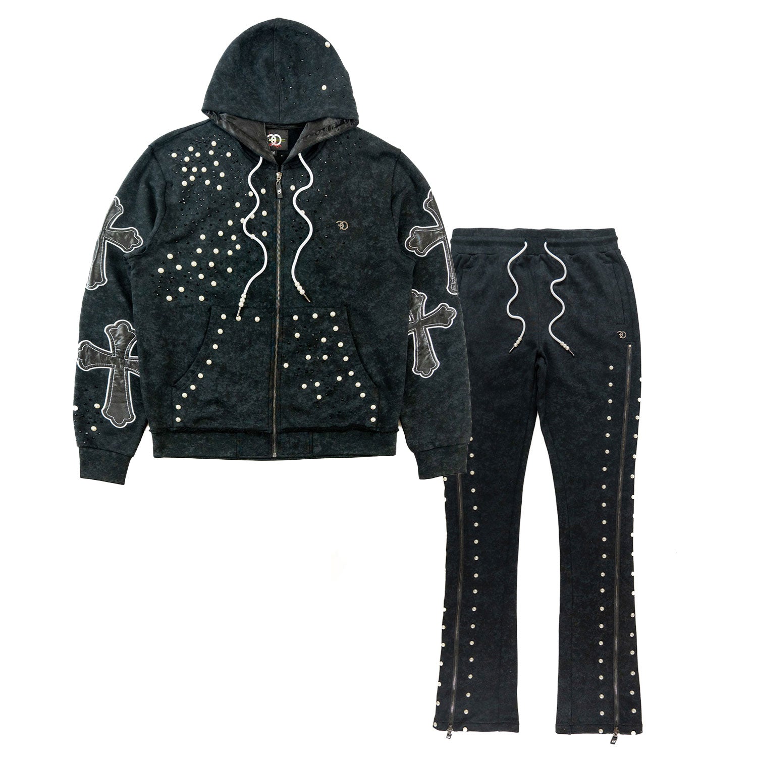 TEEK - F5710 Loyalty Zip-up Set - Black SET TEEK MJ S BLACK