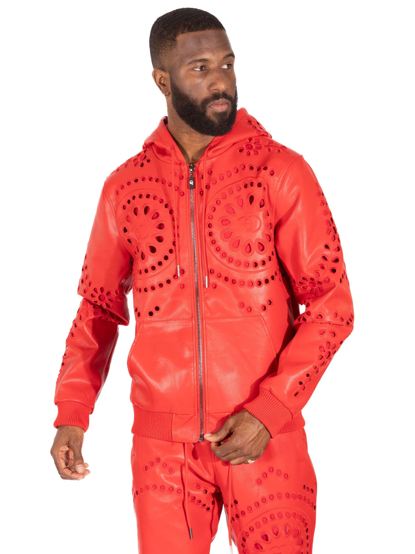 TEEK - F5760 Cashay Vegan Leather Vegan Set - Red SET TEEK MJ