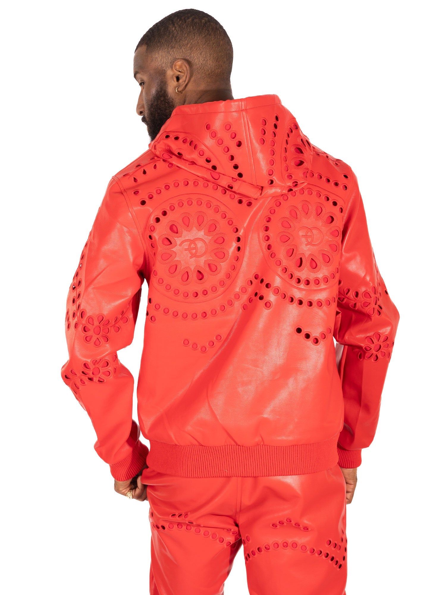 TEEK - F5760 Cashay Vegan Leather Vegan Set - Red SET TEEK MJ