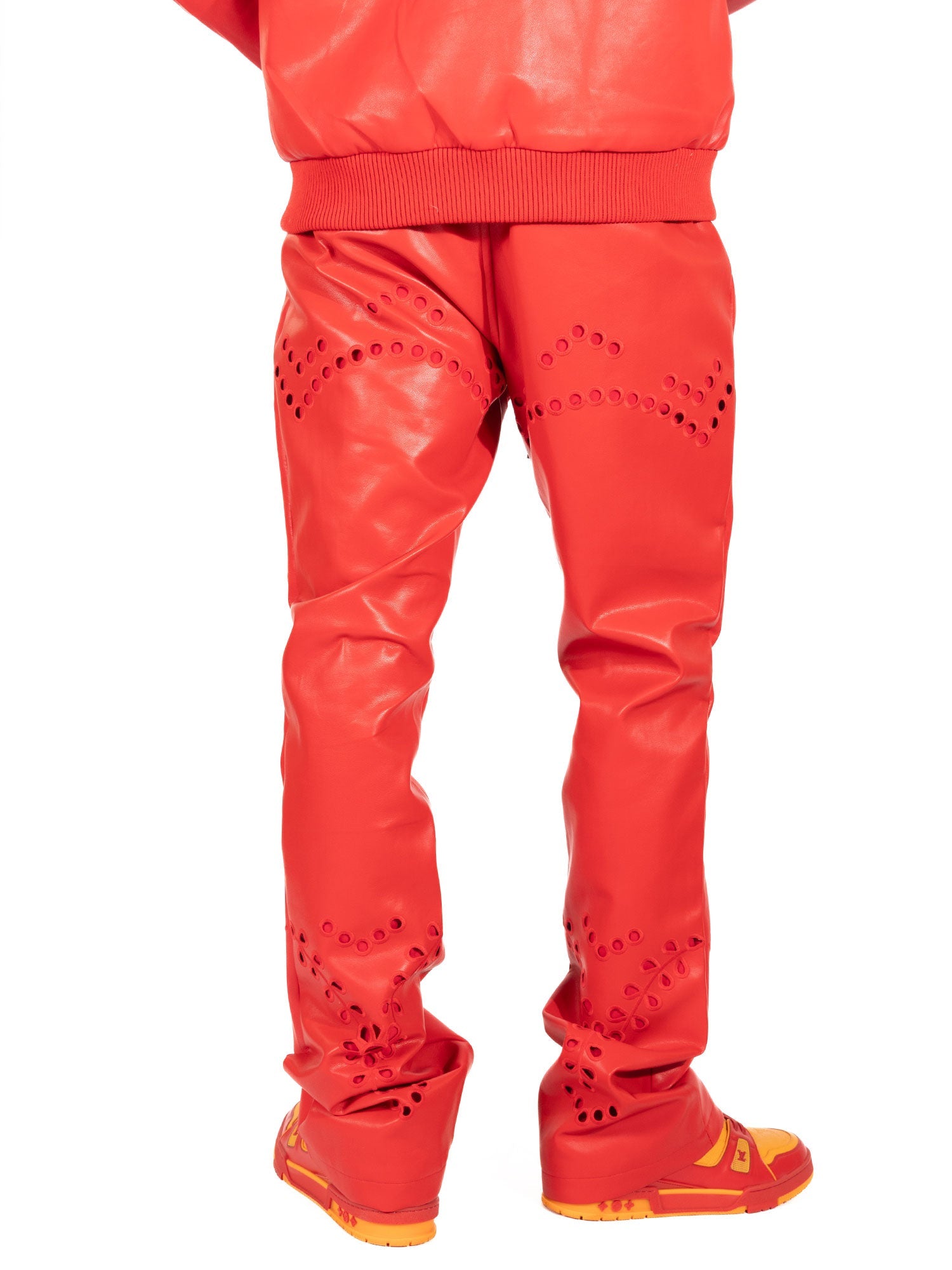 TEEK - F5760 Cashay Vegan Leather Vegan Set - Red SET TEEK MJ