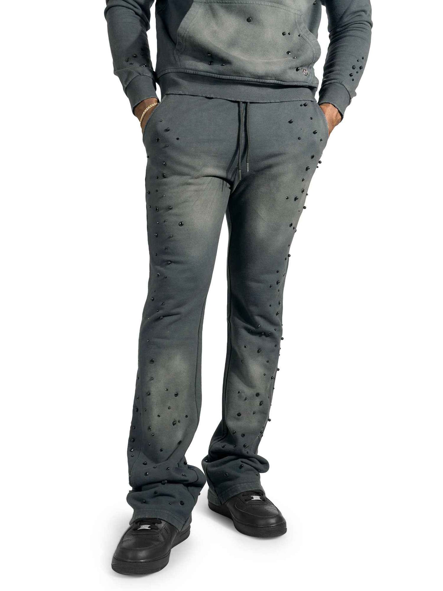 TEEK - Set | F187 Bellucci Hoodie Set - Black SET TEEK MJ