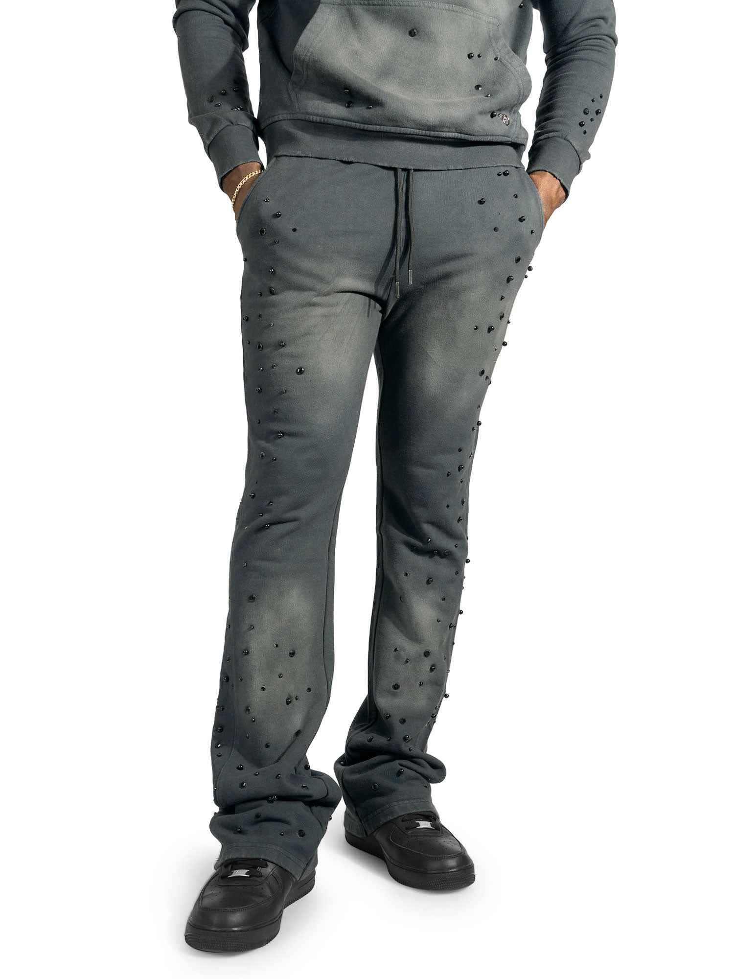 TEEK - Set | F187 Bellucci Hoodie Set - Black SET TEEK MJ