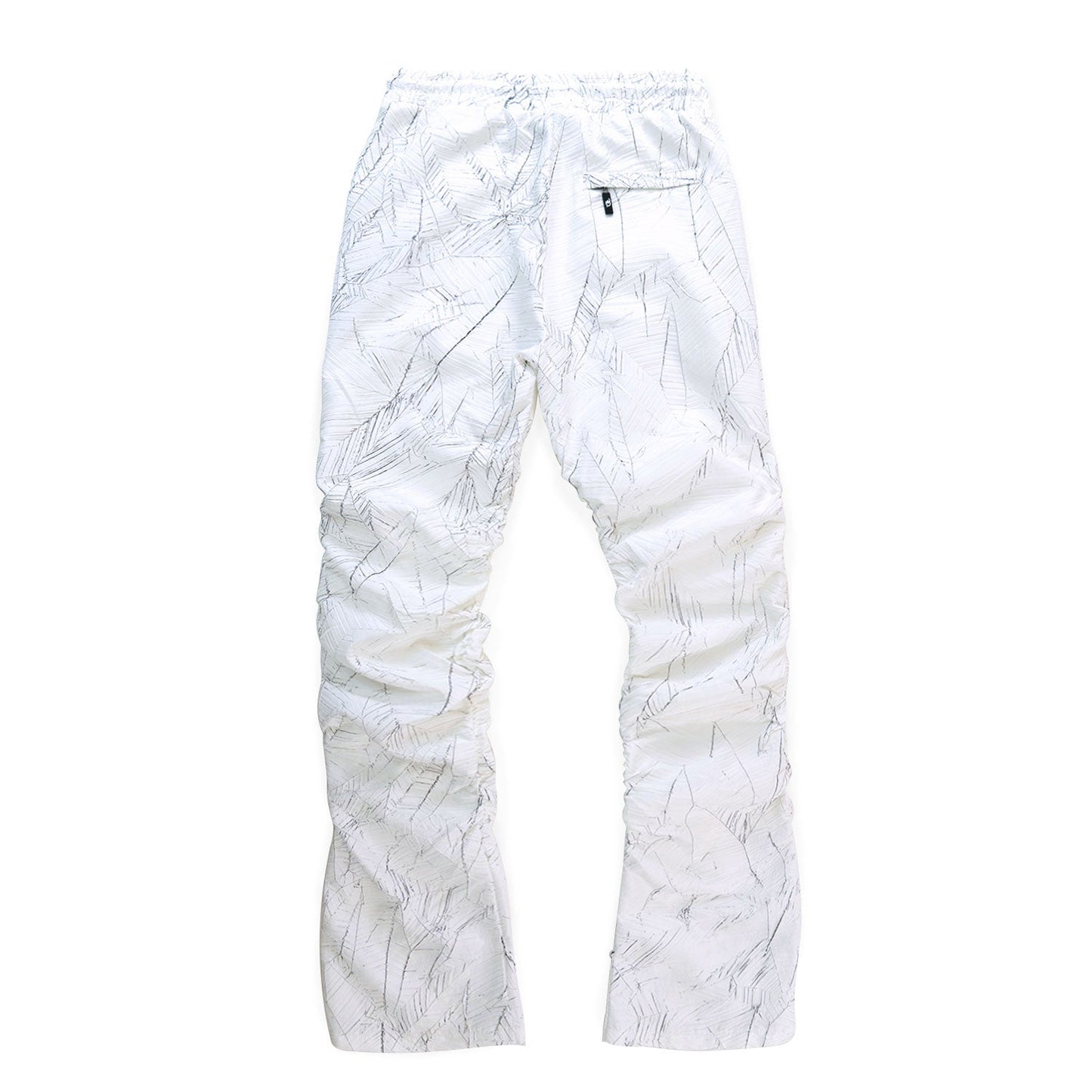 TEEK - F6464 Monico Nylon Stacked Pants - White PANTS TEEK MJ WHITE S