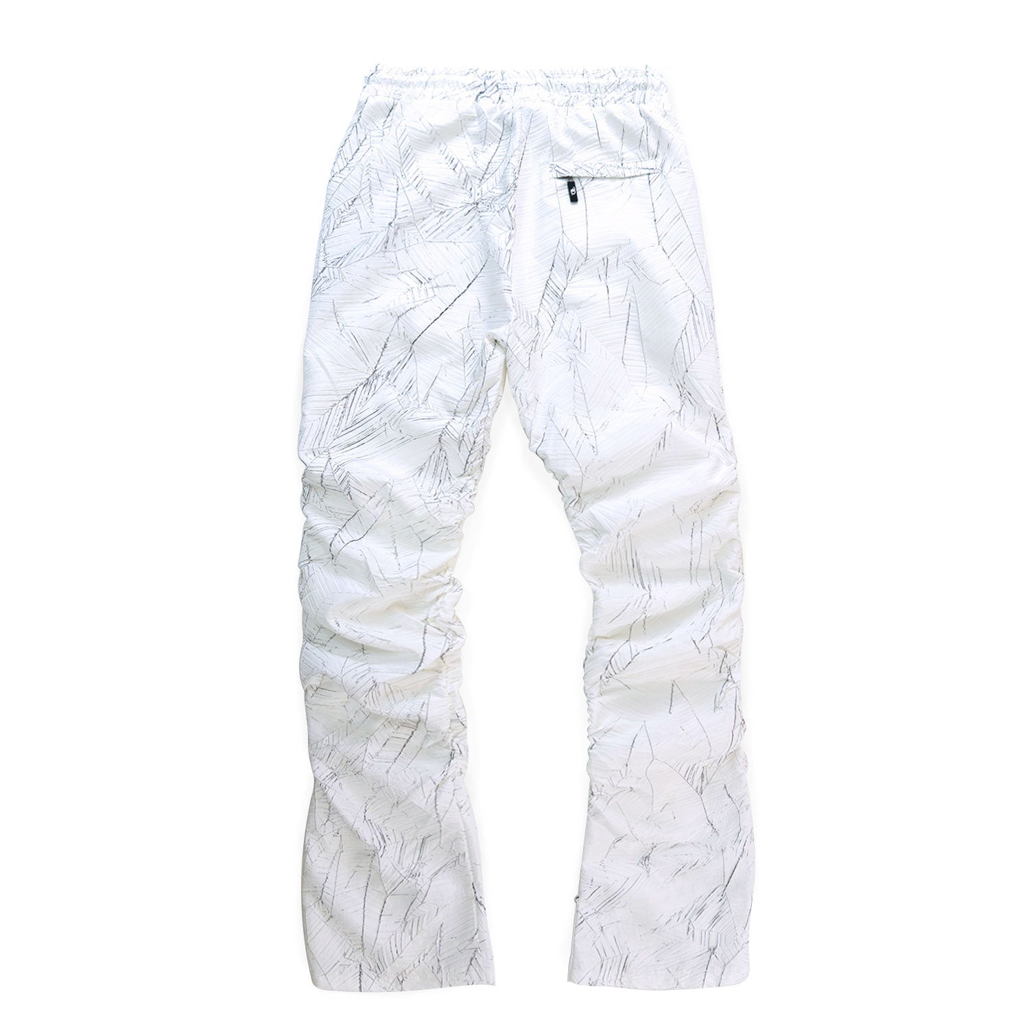 TEEK - F6464 Monico Nylon Stacked Pants - White PANTS TEEK MJ WHITE S