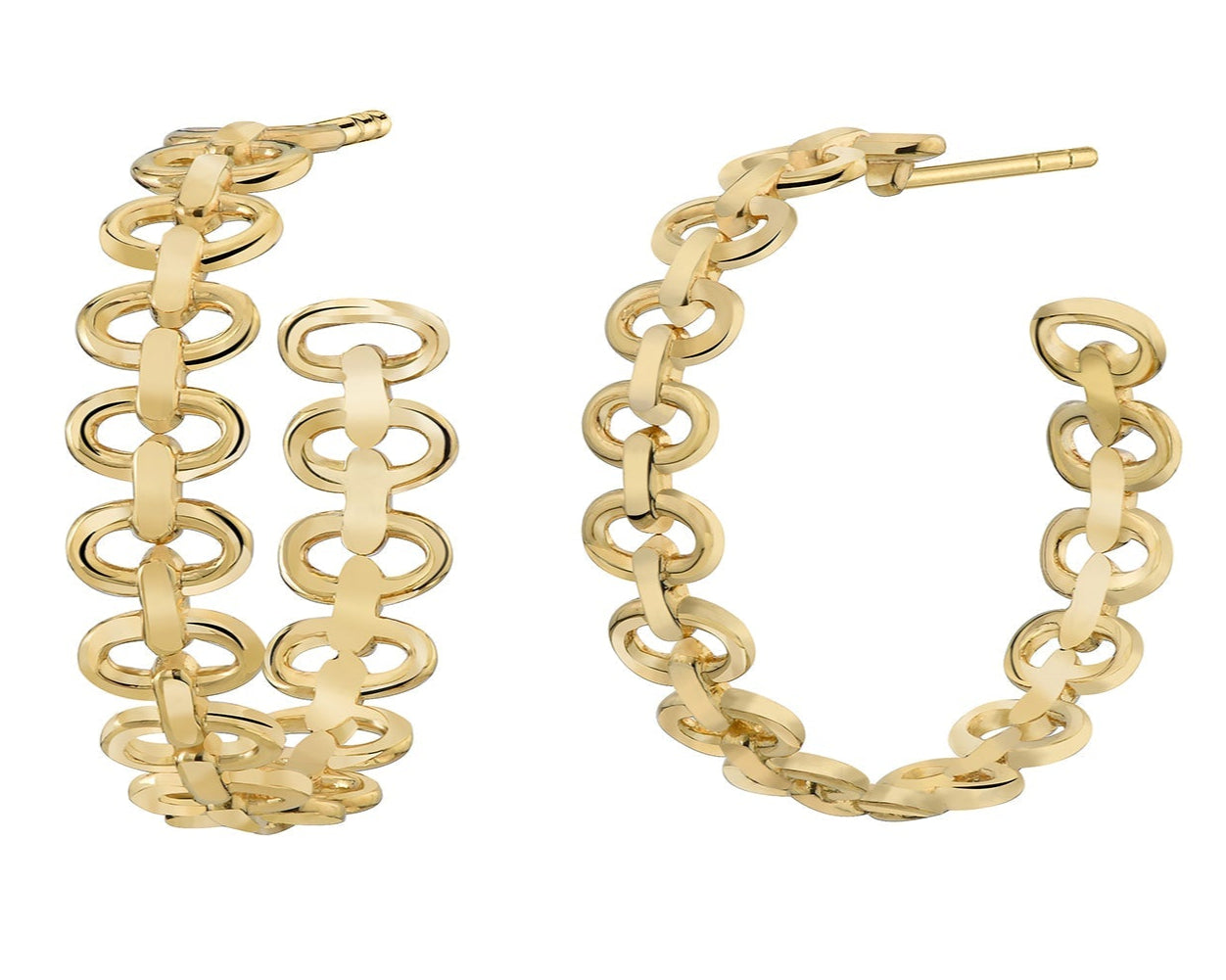 TEEK - Landscape Link Hoop Earrings JEWELRY TEEK GNH