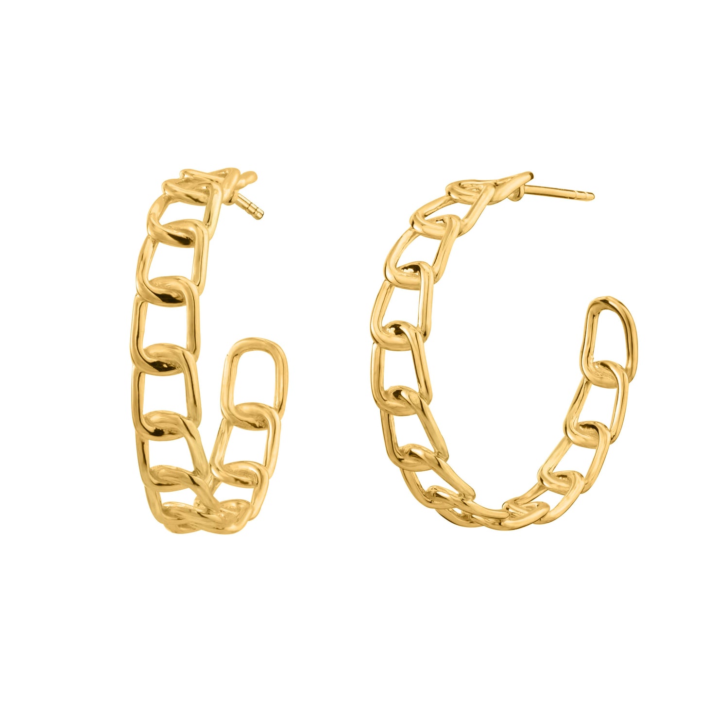 TEEK - Chunky Oval Link Hoop Earrings JEWELRY TEEK GNH