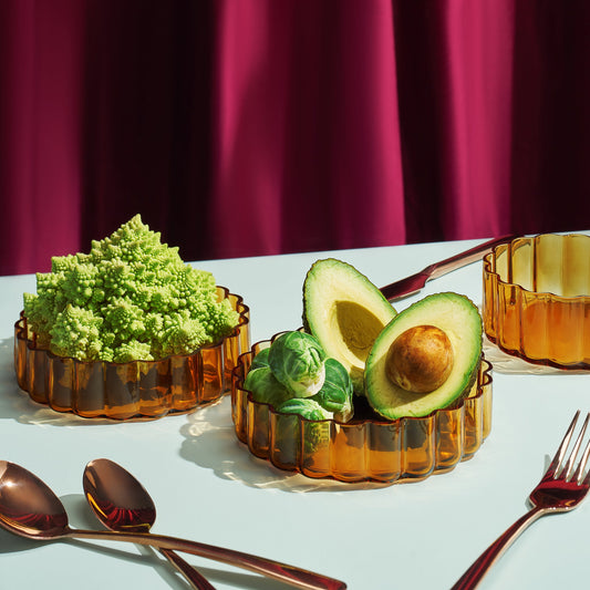 TEEK - Flower Plate Glassware Set HOME DECOR TEEK KS