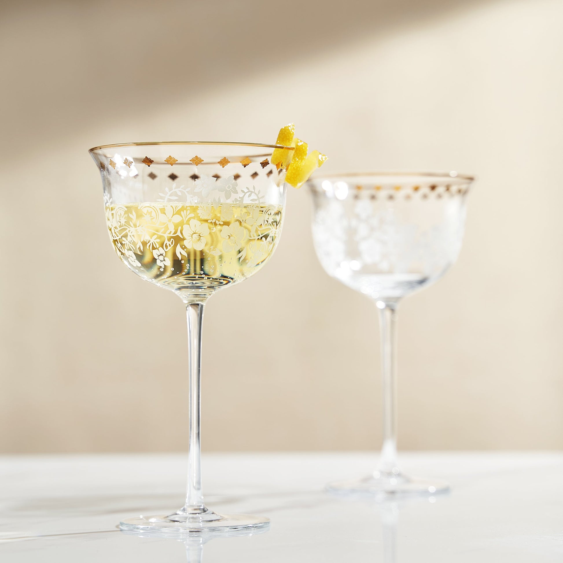 TEEK - Trevi Champagne Coupe Cocktail Glassware Set HOME DECOR TEEK KS