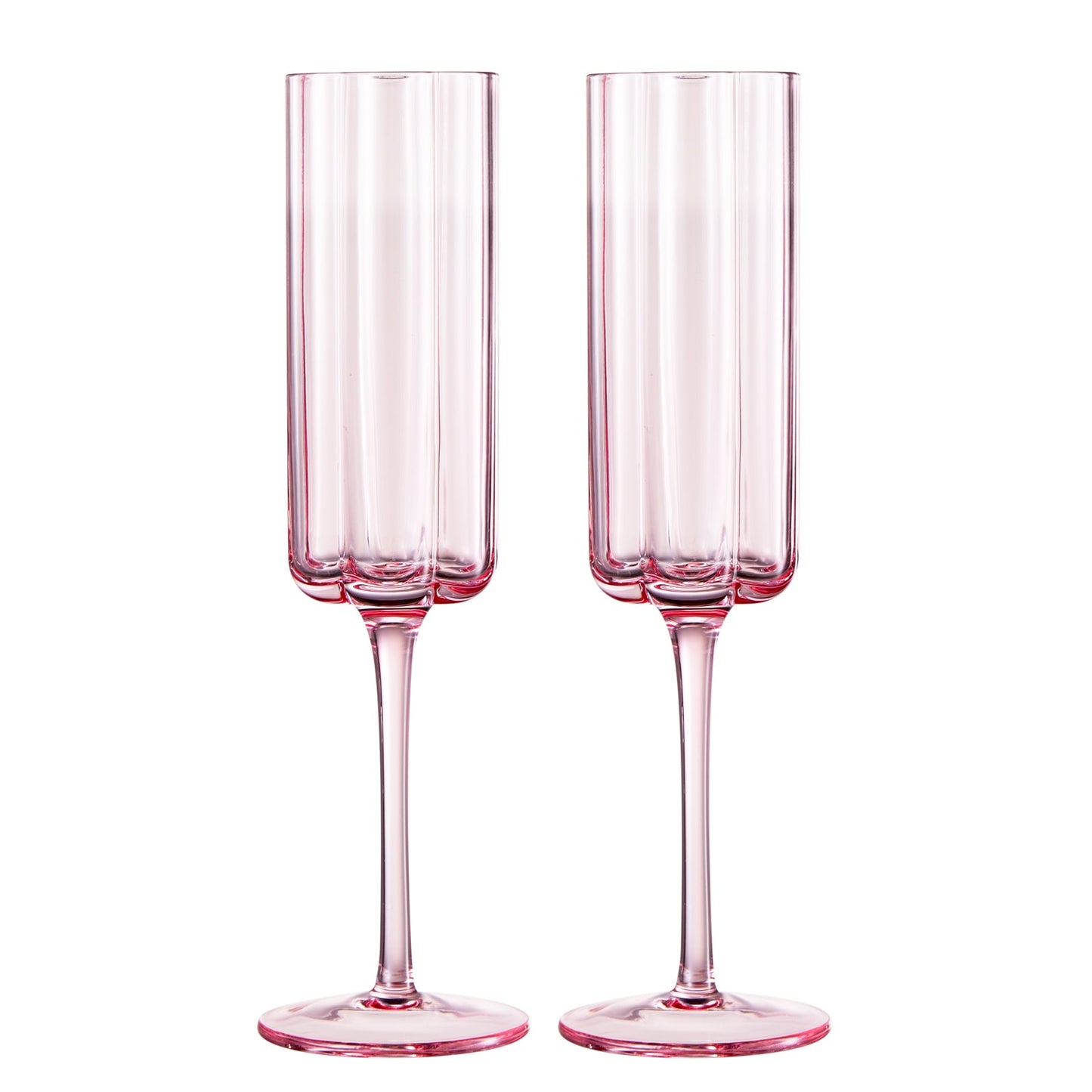 TEEK - Flower Champagne Flute Glassware Set HOME DECOR TEEK KS