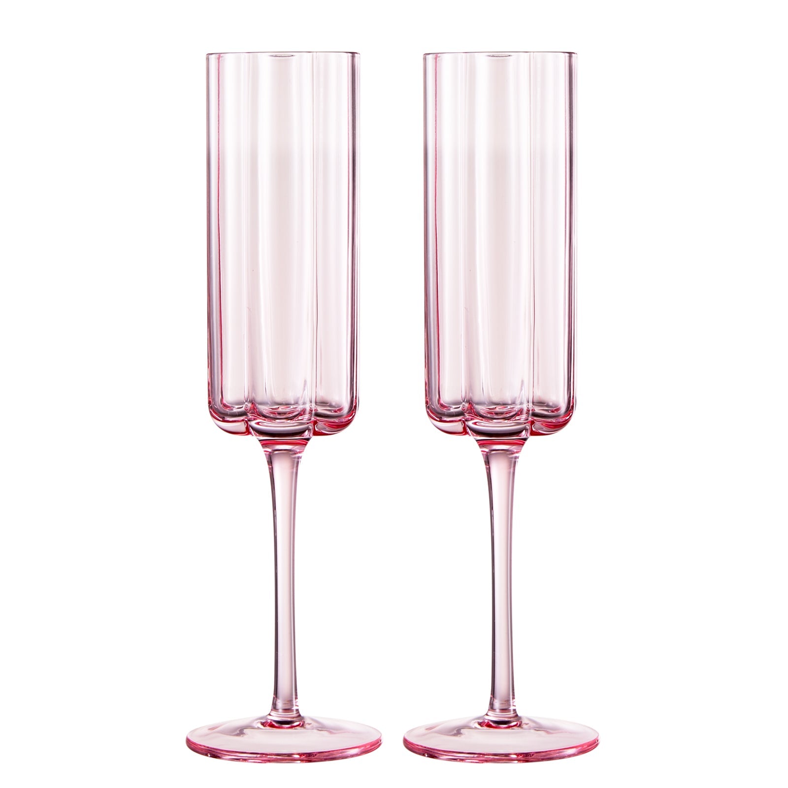 TEEK - Flower Champagne Flute Glassware Set HOME DECOR TEEK KS