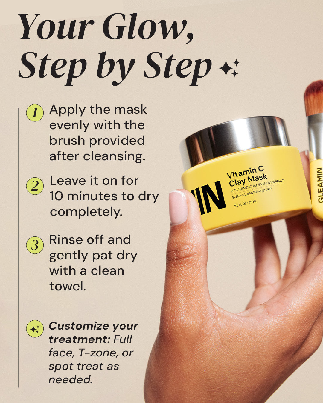 TEEK - Vitamin C Clay Mask - GLEAMIN FACIAL SUPPLIES TEEK GL