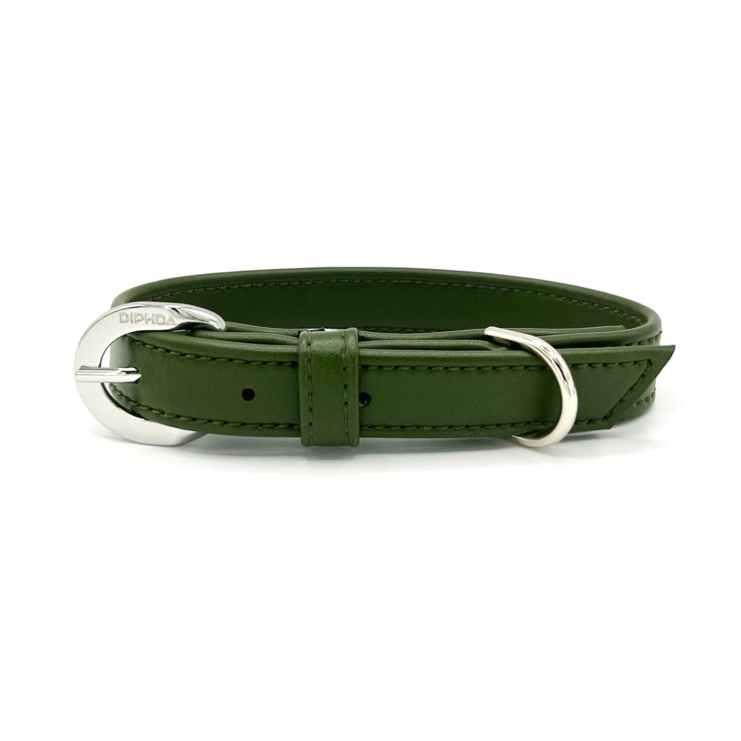 TEEK - Olive Green Cactus Collar PET SUPPLIES TEEK DIP S Silver Color