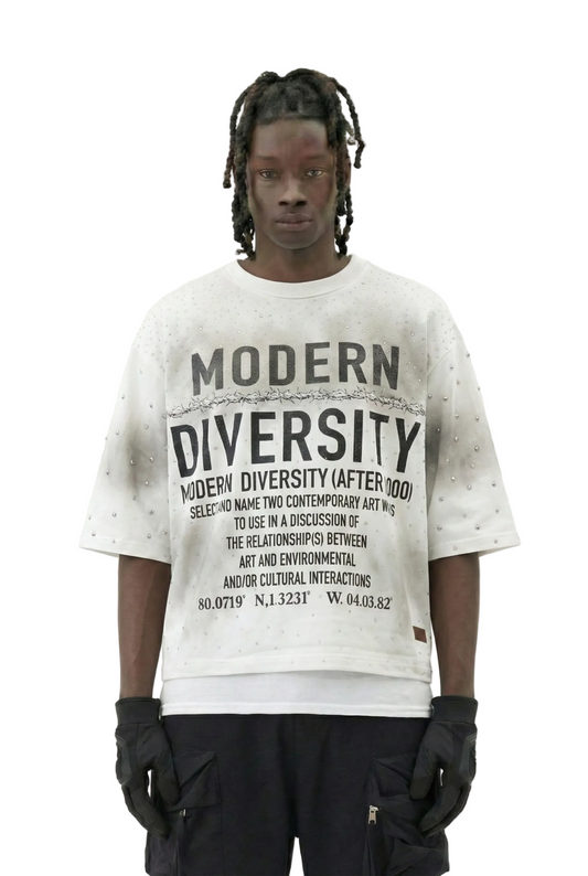 TEEK - GLAZE French Terry 3/4 Sleeve Crop Top Tee TOPS TEEK LTK S