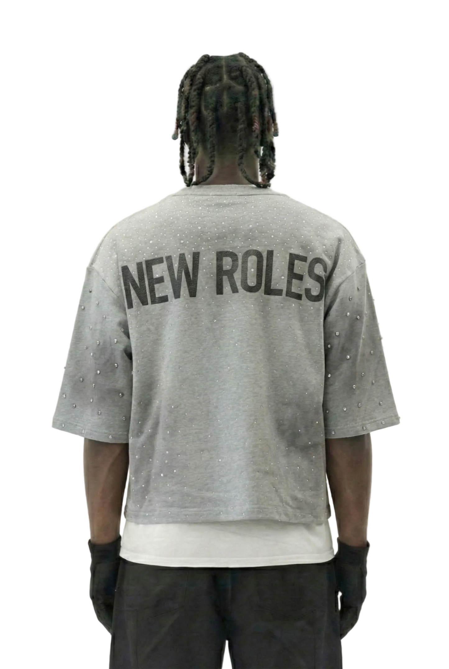 TEEK - OBSIDIAN French Terry 3/4 Sleeve Crop Top Tee TOPS TEEK LTK