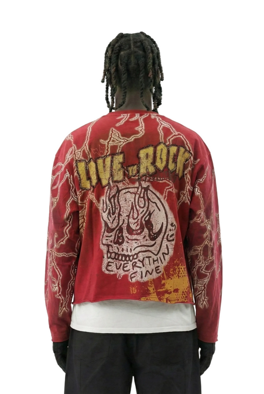 TEEK - AGATE S/N Jersey Long Sleeve Crop Top Tee TOPS TEEK LTK
