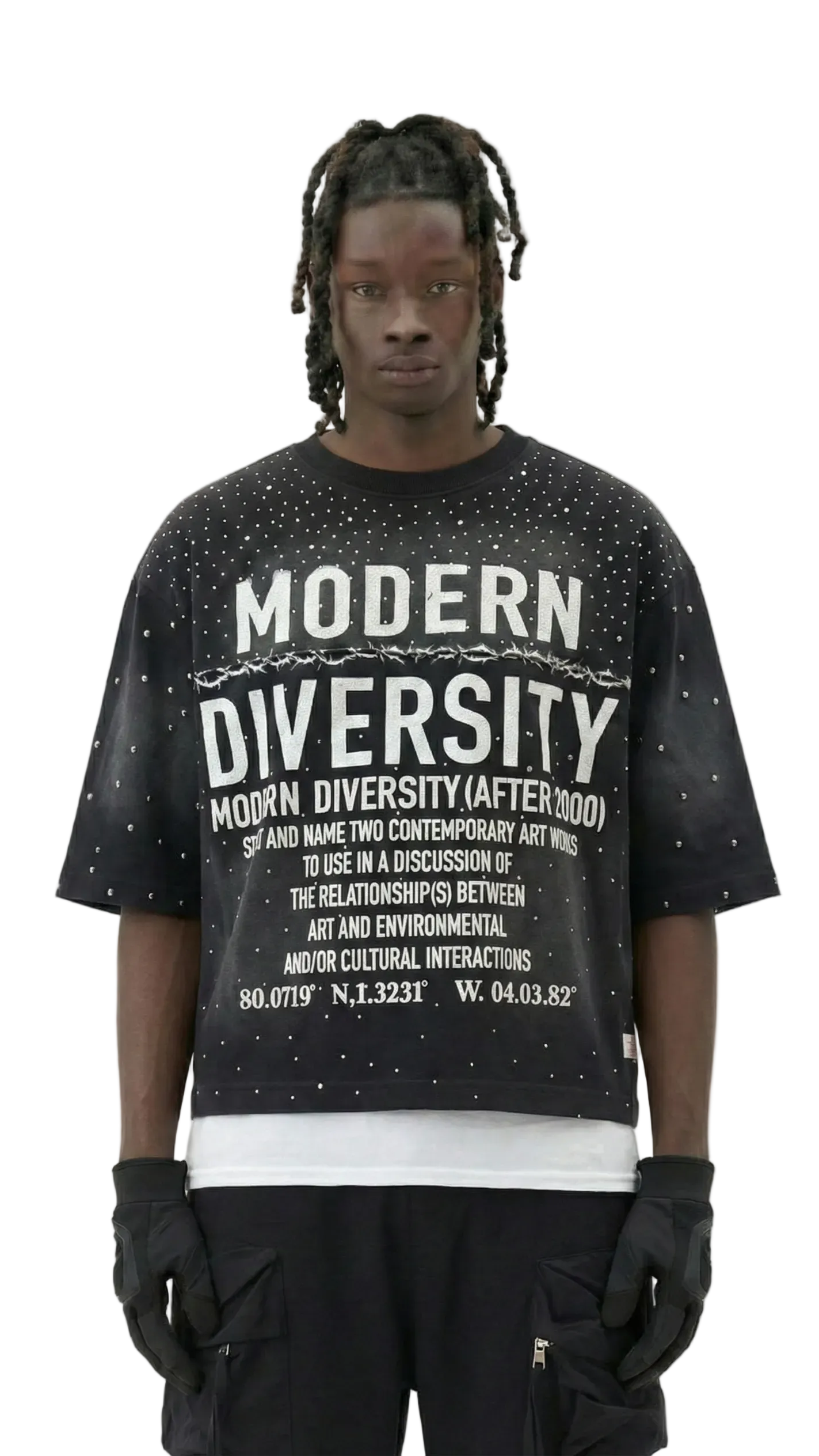 TEEK - ZIRCON French Terry 3/4 Sleeve Crop Top Tee TOPS TEEK LTK S