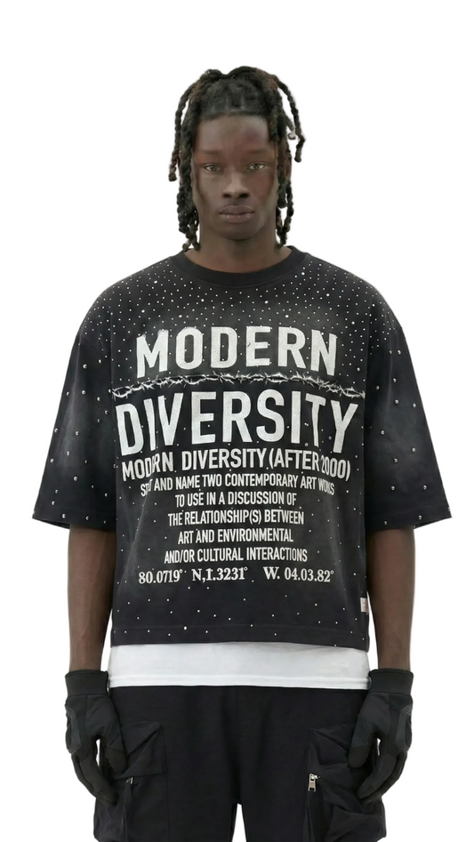 TEEK - ZIRCON French Terry 3/4 Sleeve Crop Top Tee TOPS TEEK LTK S