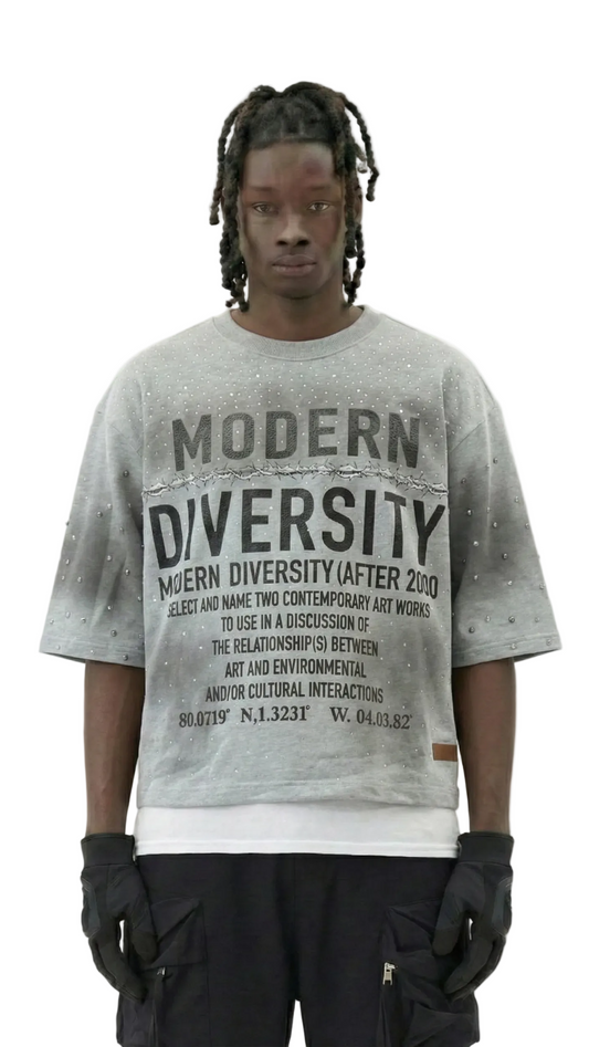 TEEK - OBSIDIAN French Terry 3/4 Sleeve Crop Top Tee TOPS TEEK LTK S