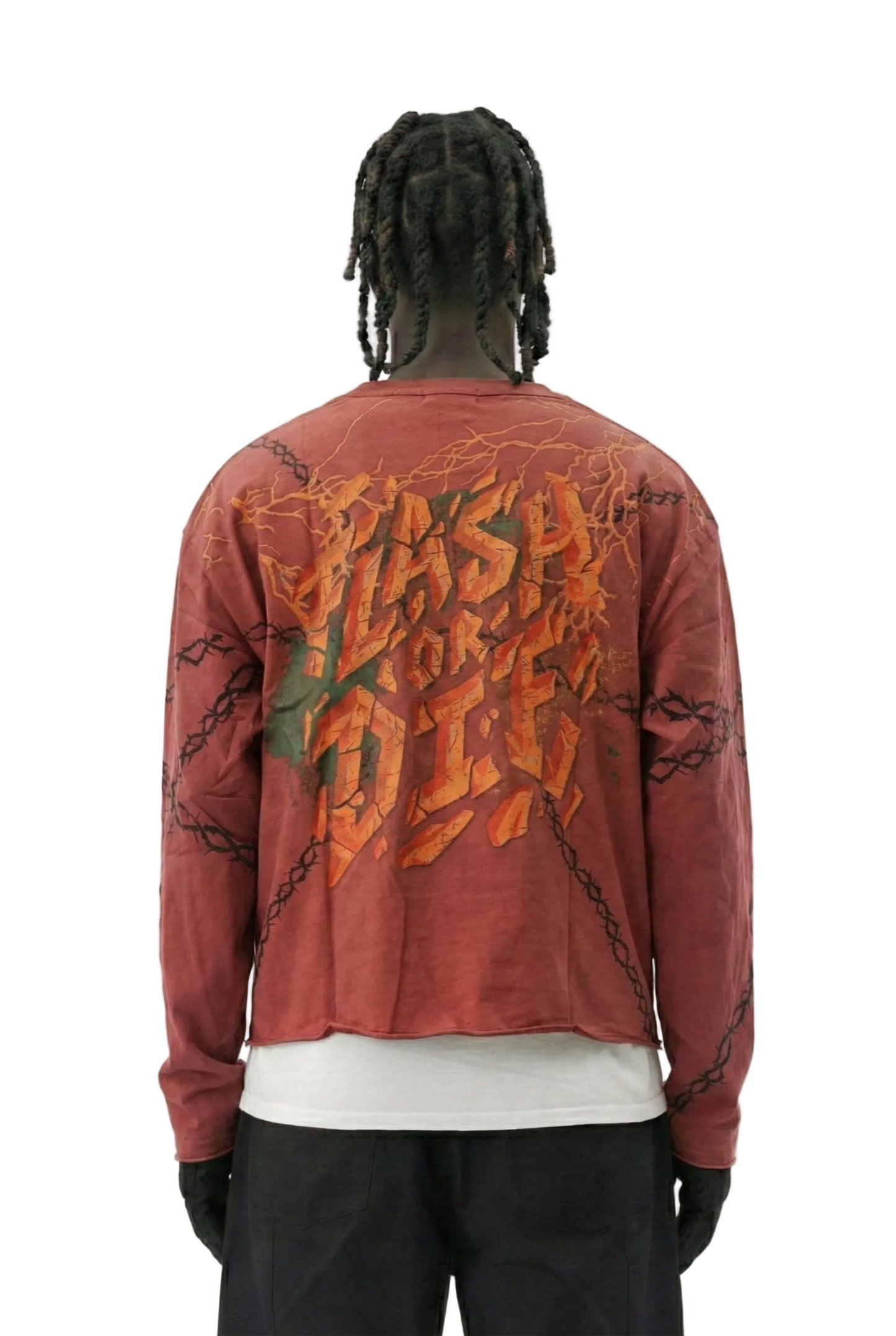 TEEK - LAFONN S/N Jersey Long Sleeve Crop Top Tee TOPS TEEK LTK