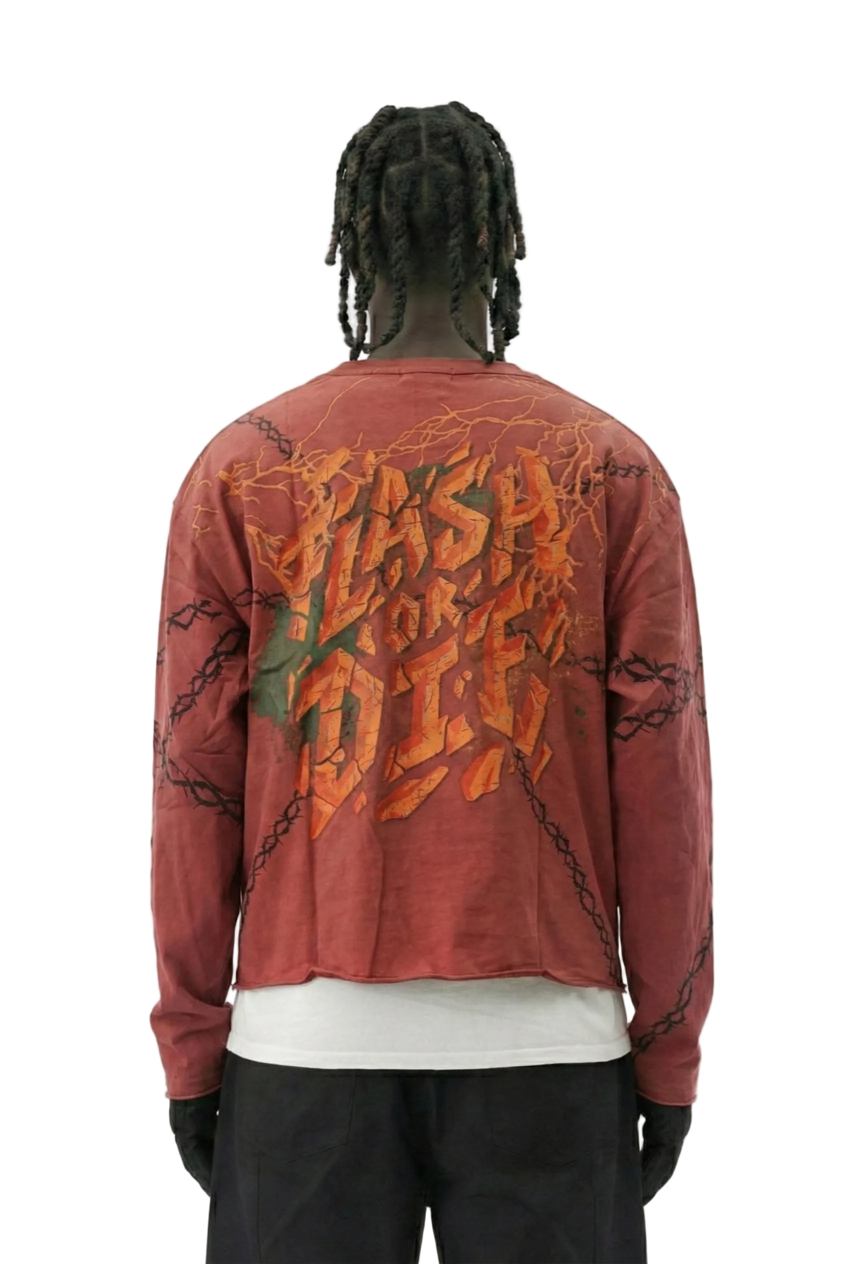 TEEK - LAFONN S/N Jersey Long Sleeve Crop Top Tee TOPS TEEK LTK