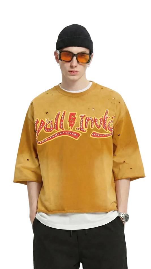 TEEK - PECU S/N Jersey 3/4 Sleeve Crop Top Tee TOPS TEEK LTK