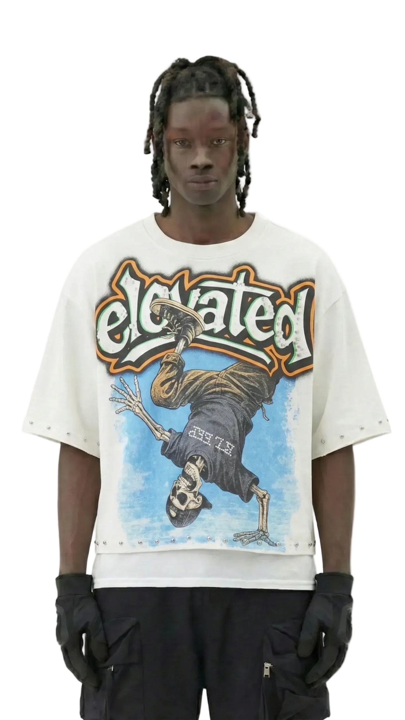 TEEK - ALAN S/N Jersey 3/4 Sleeve Crop Top Tee TOPS TEEK LTK S