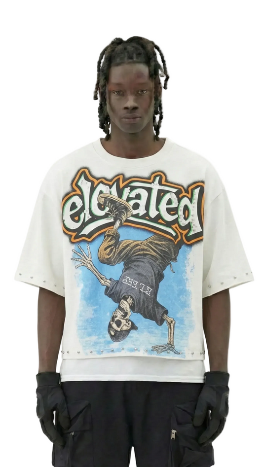 TEEK - ALAN S/N Jersey 3/4 Sleeve Crop Top Tee TOPS TEEK LTK S