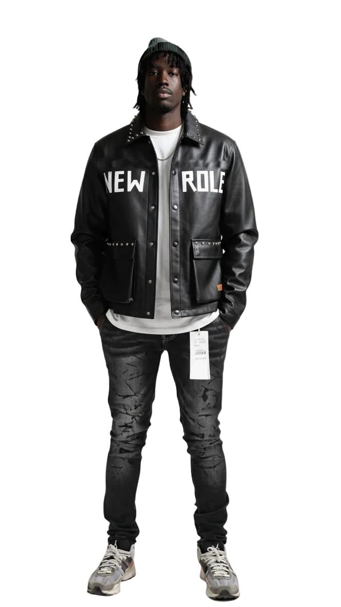 TEEK - DRAKON Faux Leather Crop Top Jacket JACKET TEEK LTK