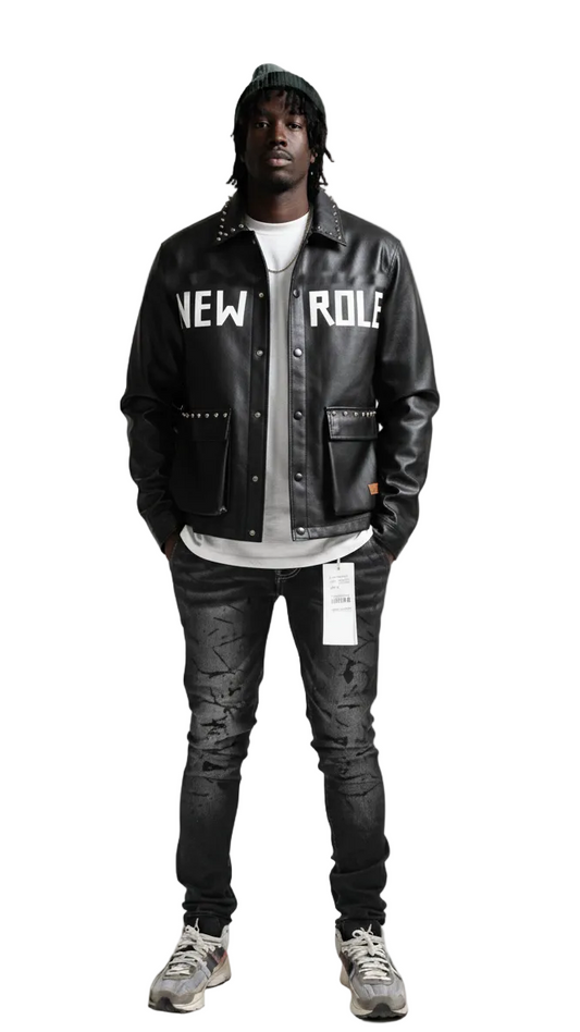 TEEK - DRAKON Faux Leather Crop Top Jacket JACKET TEEK LTK