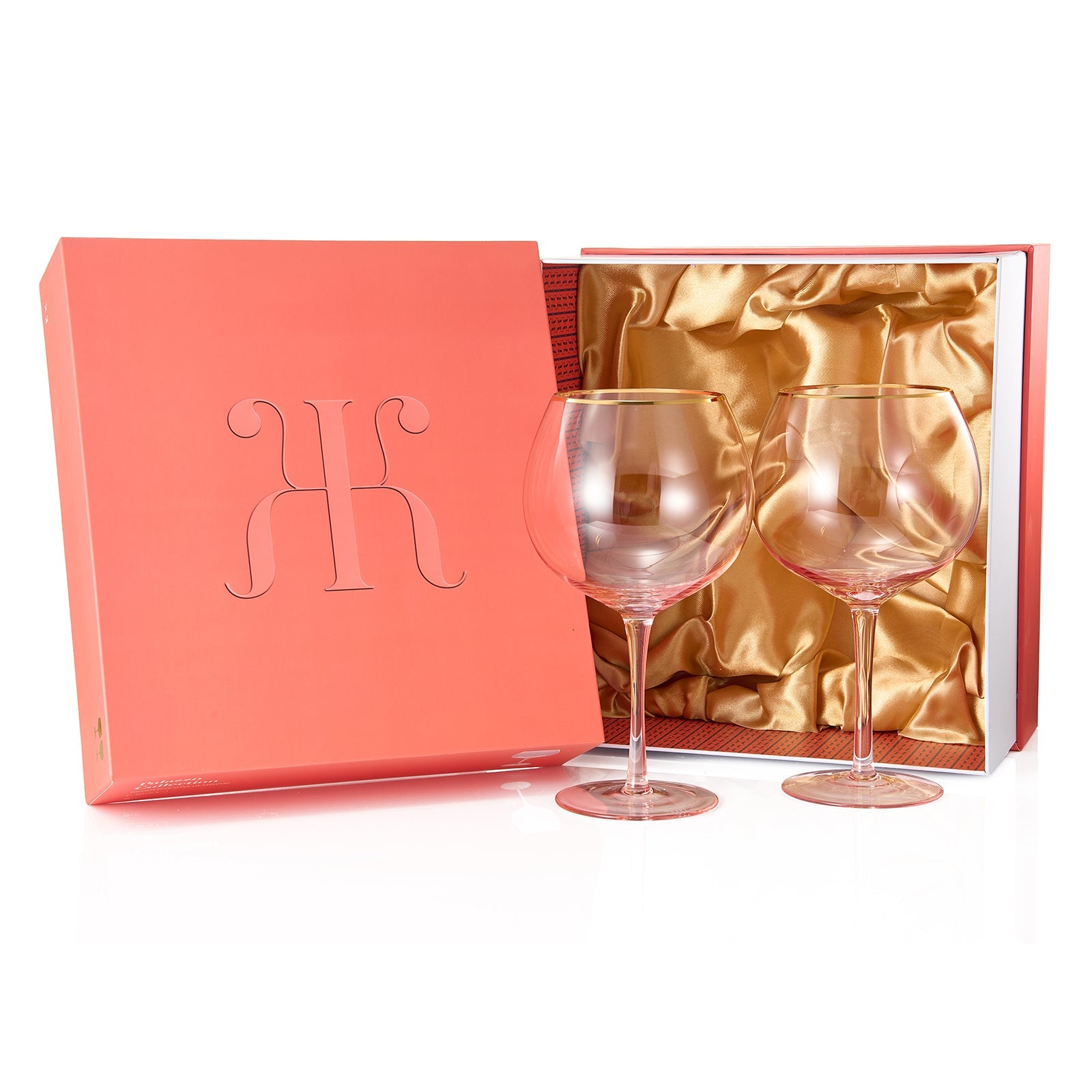 TEEK - Palazzo Stemmed Wine Glassware Set | Pink HOME DECOR TEEK KS