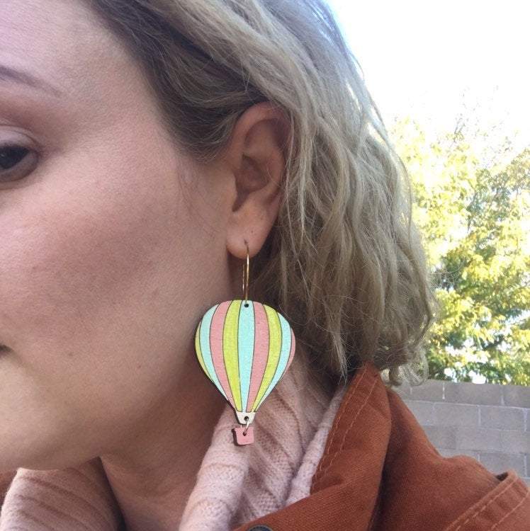 TEEK - Hot Air Balloon Earrings JEWELRY TEEK LCM Pastel
