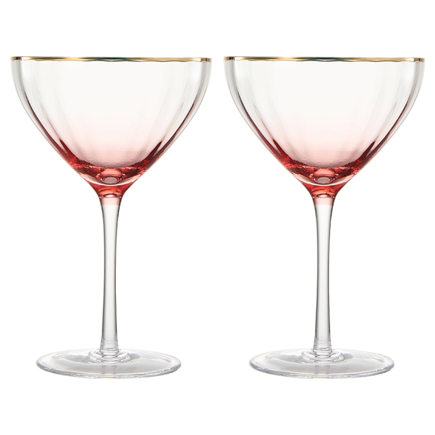 TEEK - Waterfall Champagne Coupe, Cocktail Glassware Set HOME DECOR TEEK KS