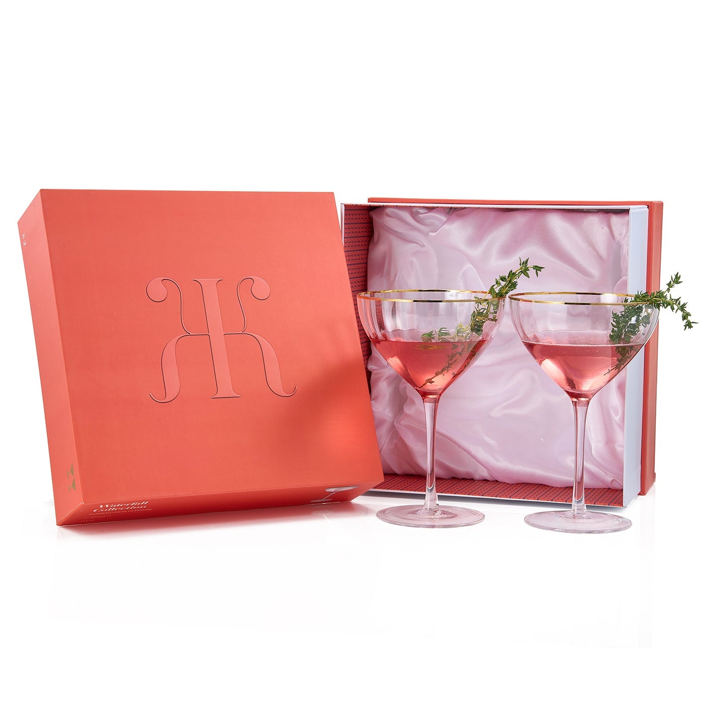 TEEK - Waterfall Champagne Coupe, Cocktail Glassware Set HOME DECOR TEEK KS