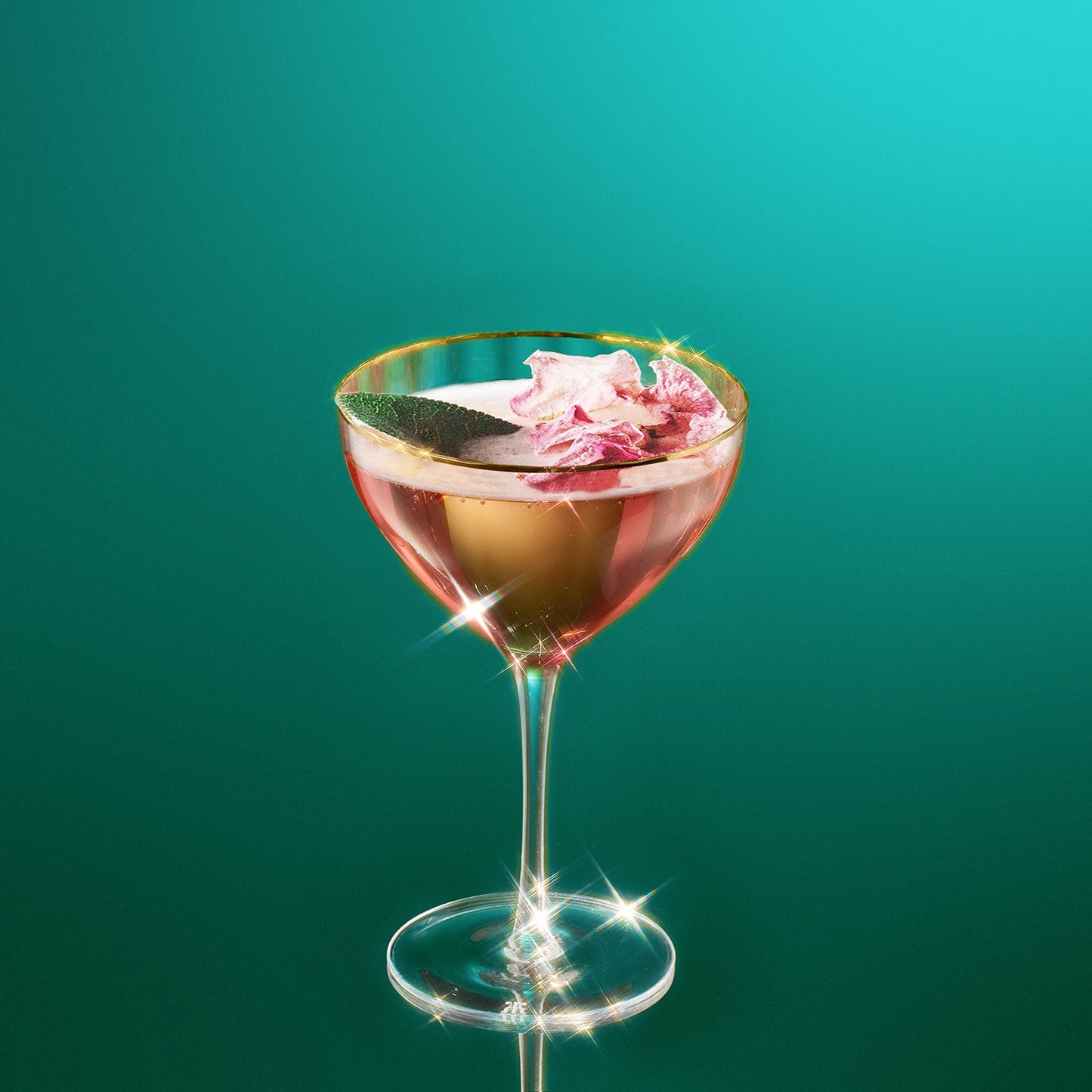 TEEK - Waterfall Champagne Coupe, Cocktail Glassware Set HOME DECOR TEEK KS