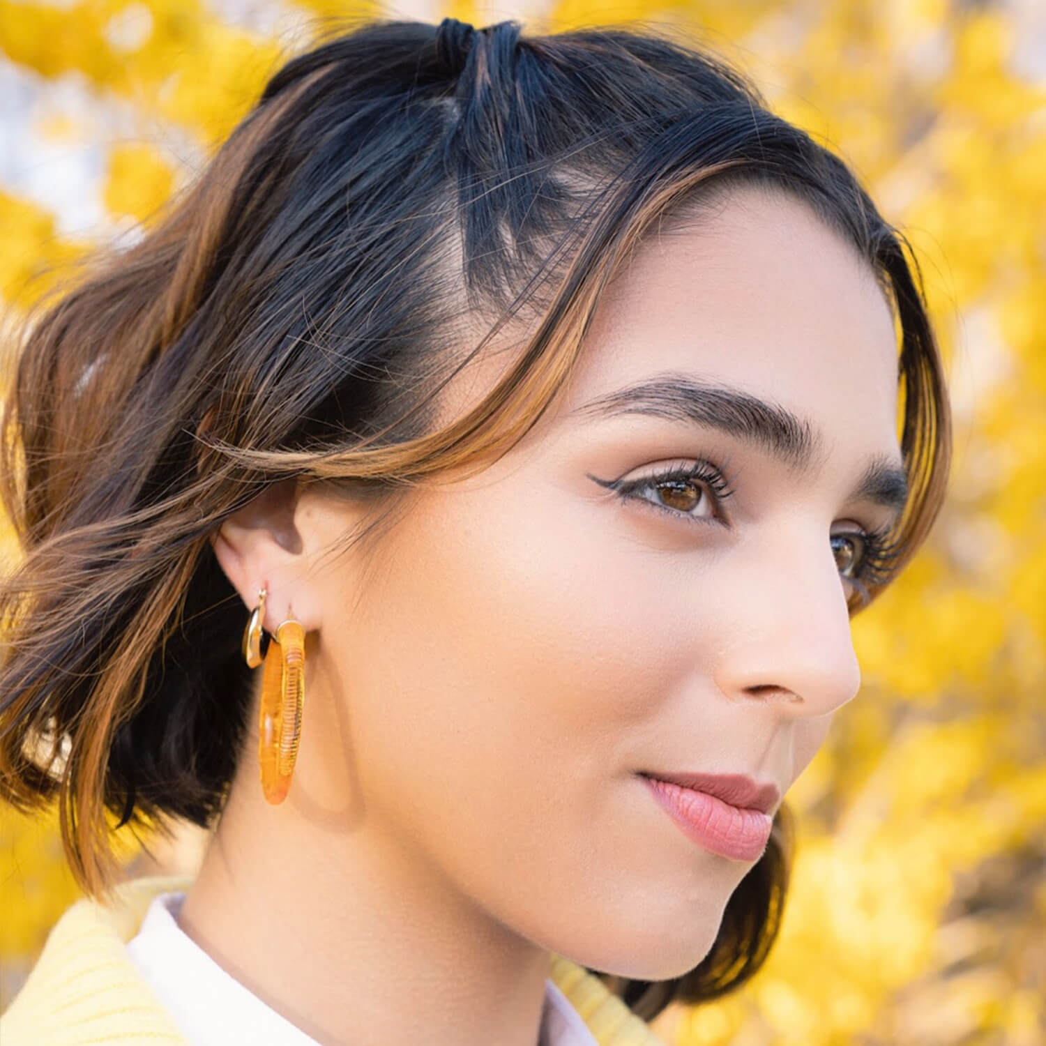 TEEK - INSTYLE Lucite Hoop Earrings JEWELRY TEEK GNH