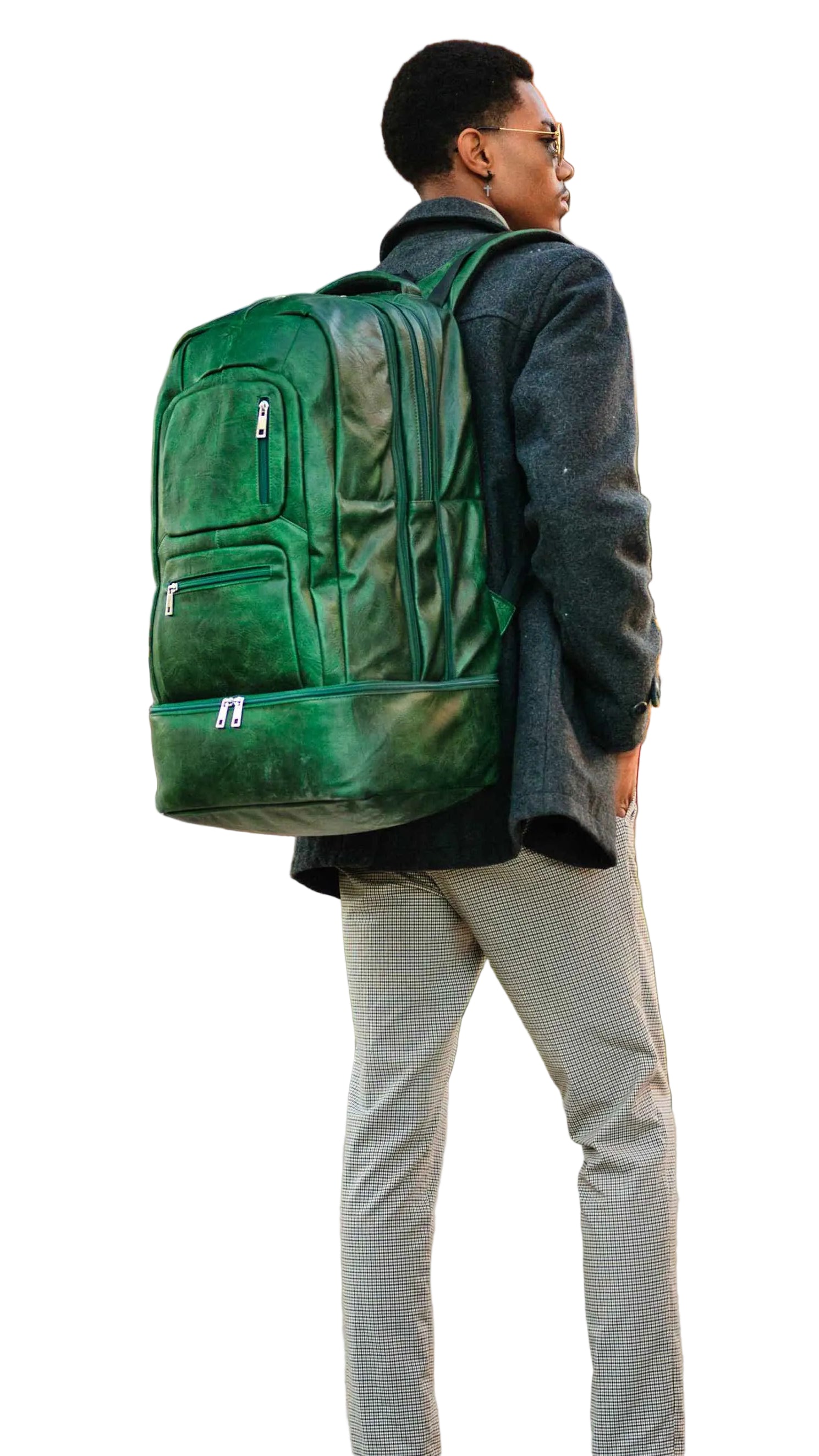 TEEK - Emerald Green Leather Carry-On Patented Backpack (Only 300 Made) BAG TEEK SP