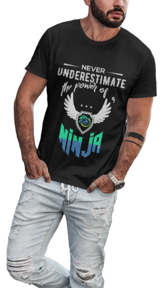 TEEK - Ninja Power Short Sleeve T-Shirt in Green Text TOPS TEEK ONE