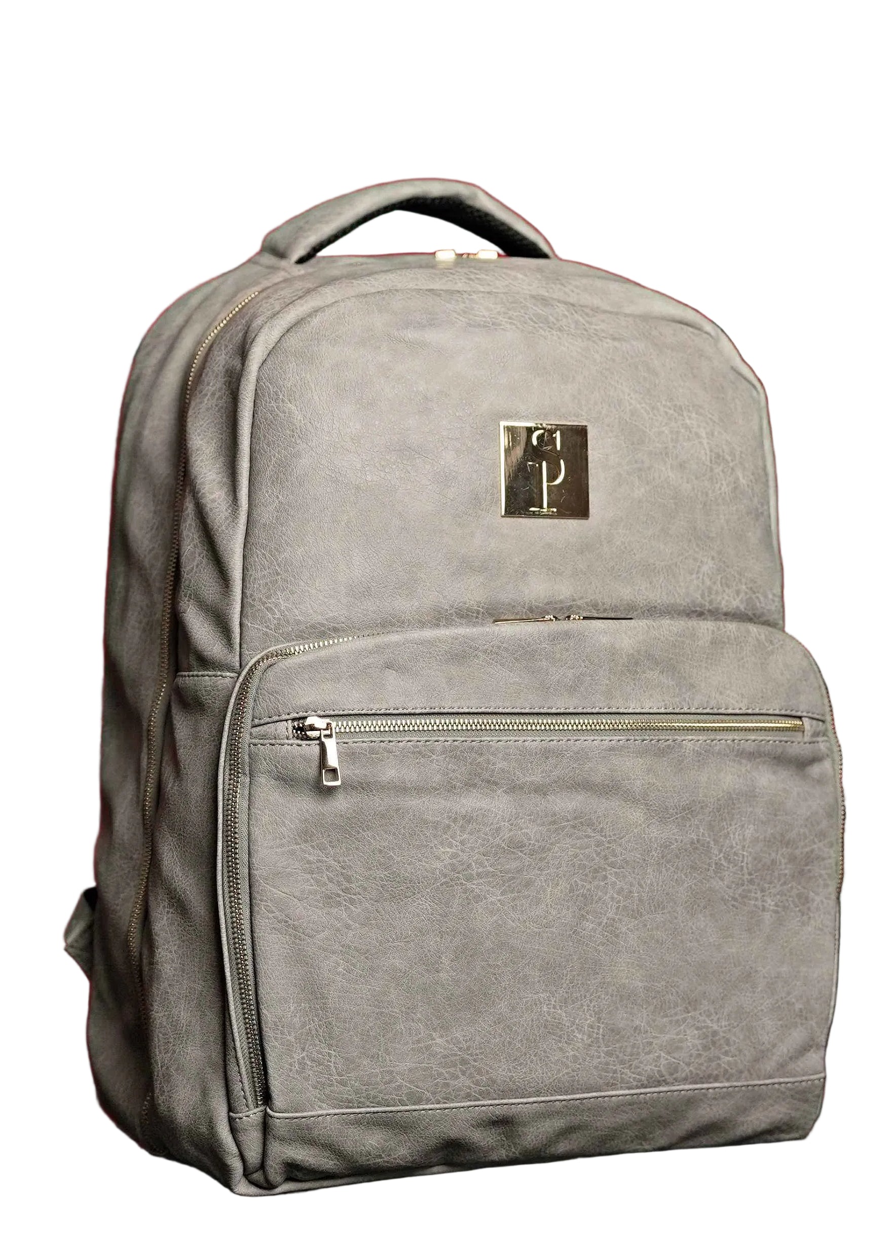 TEEK - Grey Leather Commuter Bag Commuter Bag Sole Premise