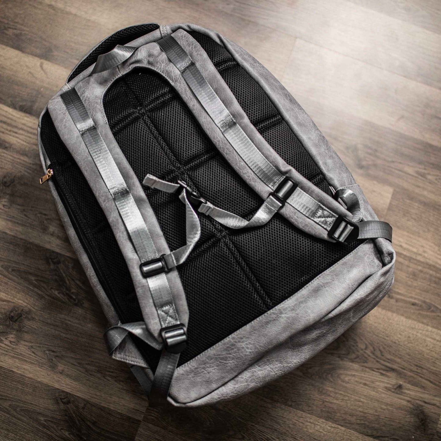 TEEK - Grey Leather Commuter Bag Commuter Bag Sole Premise