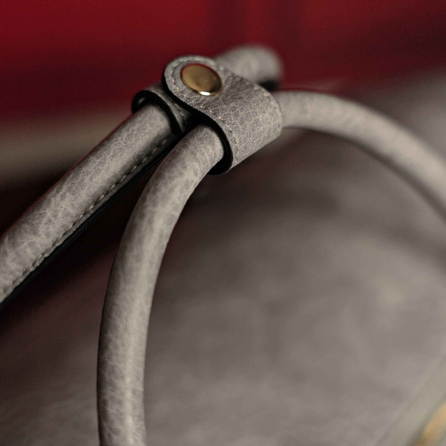 TEEK - Grey Tumbled Leather Weekender Duffle Bag BAG TEEK SP