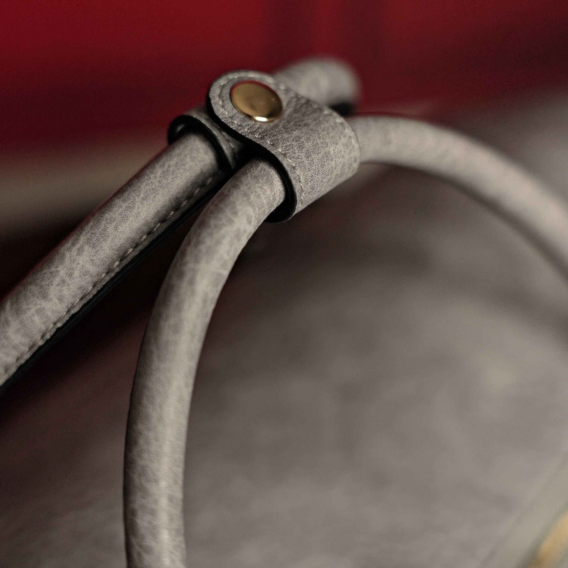 TEEK - Grey Tumbled Leather Weekender Duffle Bag BAG TEEK SP