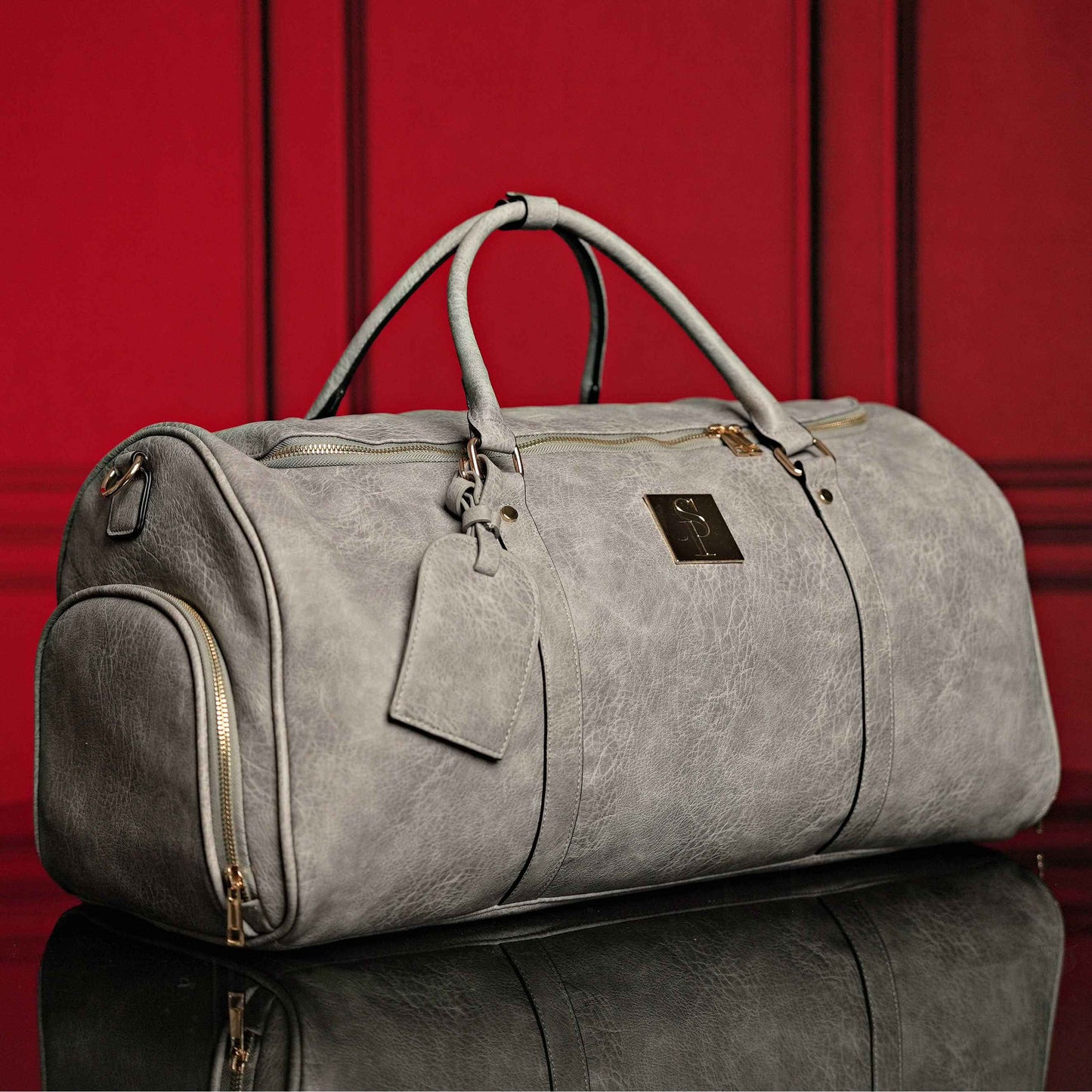 TEEK - Grey Tumbled Luciano Leather 3 Bag Set BAG TEEK SP