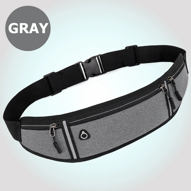 TEEK - Waist Sports Belt Pouch BAG theteekdotcom Gray  